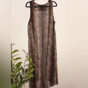 Leopard Print Maxi Swim Wear. Coverup, great for the pool or beach!